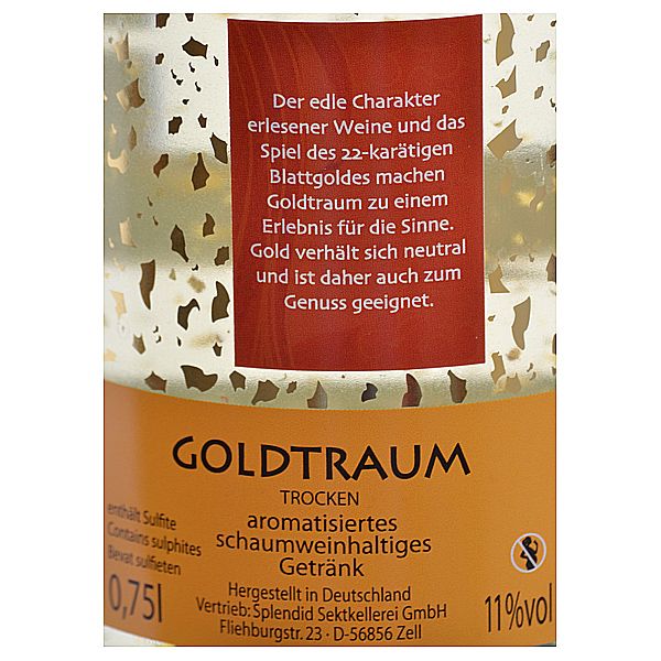 Secco Splendid Goldtraum 22 Karat Deutschland gourmet-weinhandel - 0,75l
